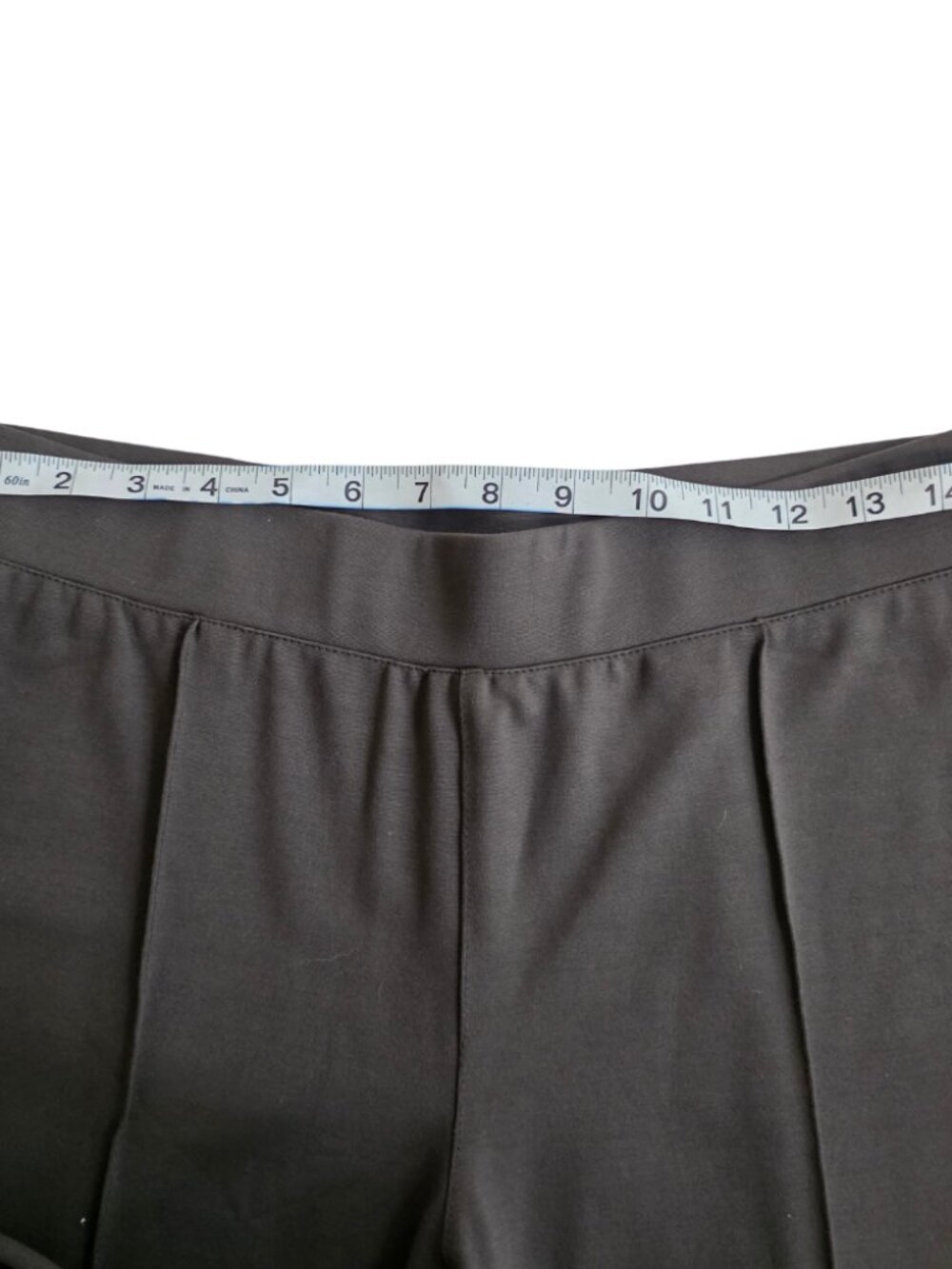 Bagatelle Collection NWT Moto Pant Neiman Marcus Size L Olive Chocolate Pintuck - Picture 5 of 6
